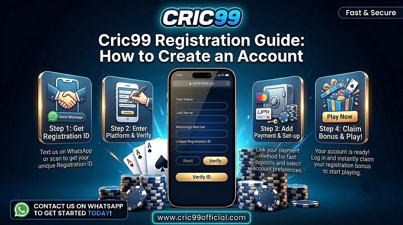 Cric99 Registration Guide: How to Create an Account