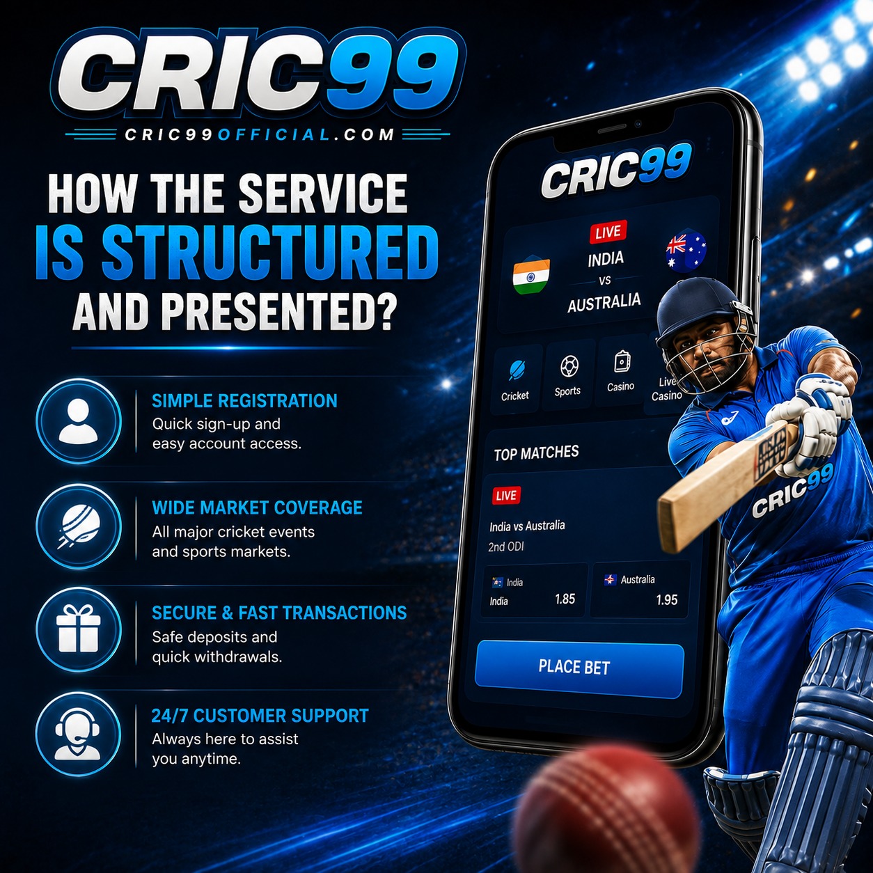 Cric99 Service Structure