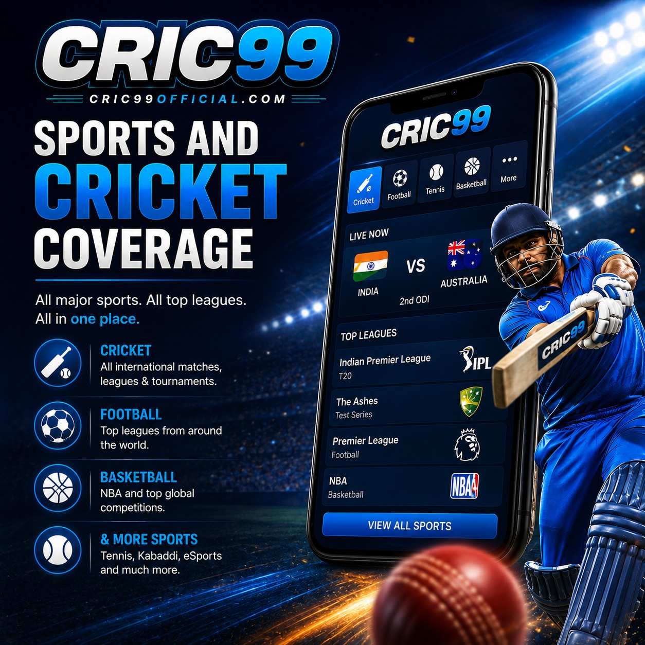 Cric99 Sports and Cricket Coverage