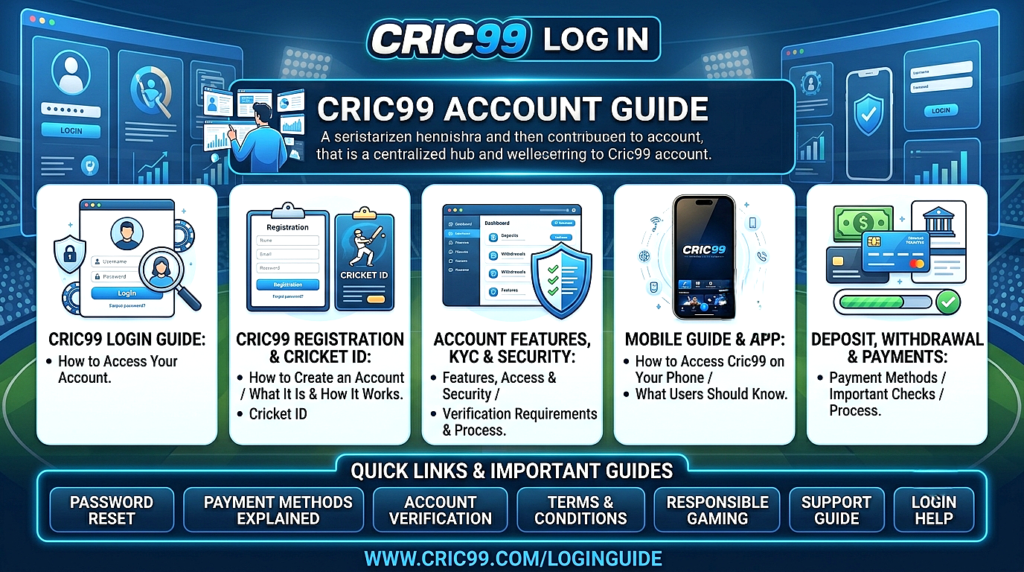 Cric99 support guide explaining what users should check before requesting help, including login issues, account details, errors, and troubleshooting.